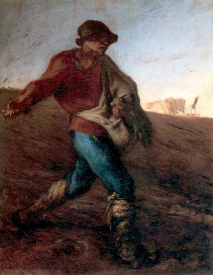 El sembrador oleo 1850 - Millet
